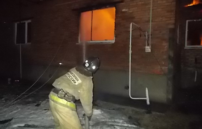 В Ненашево Тульской области сгорел жилой дом