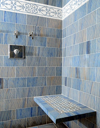 Гранит Azul Macaubas в каменной плитке