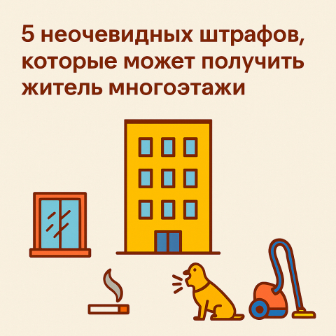 5 неочевидных штрафов, которые может получить житель многоэтажки